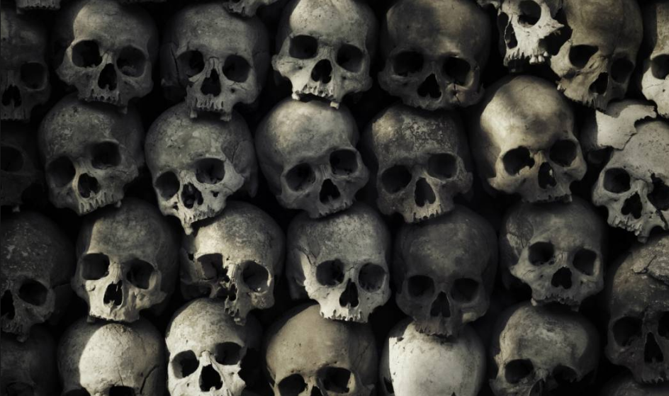 muro de calaveras mexico