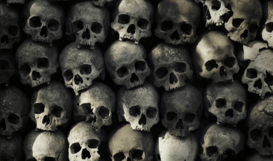 muro de calaveras mexico