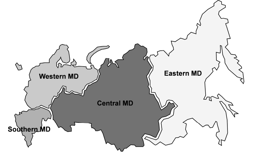 Nuevos distritos militares en Rusia tras reforma
