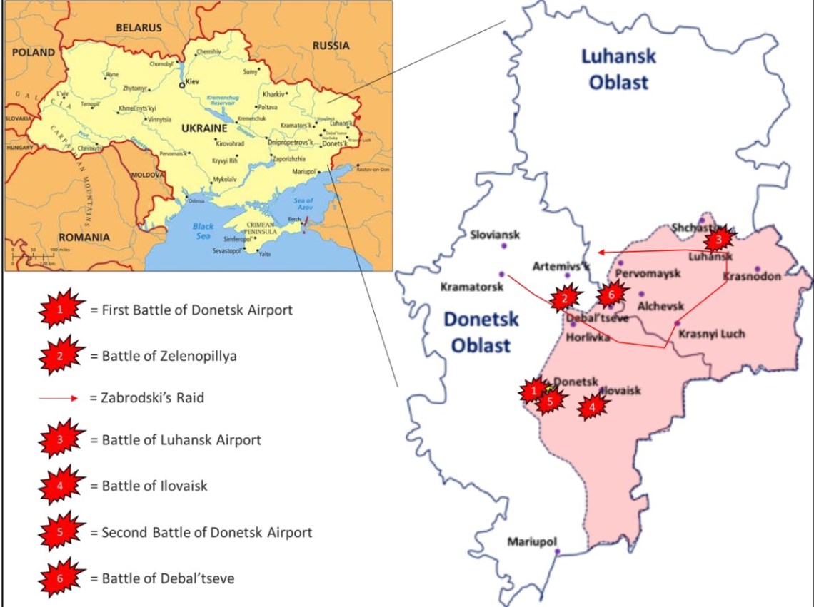 Ataque de Mykhailo Zabrodski en Donbass y otras batallas