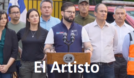 Boric brigadisto y artisto