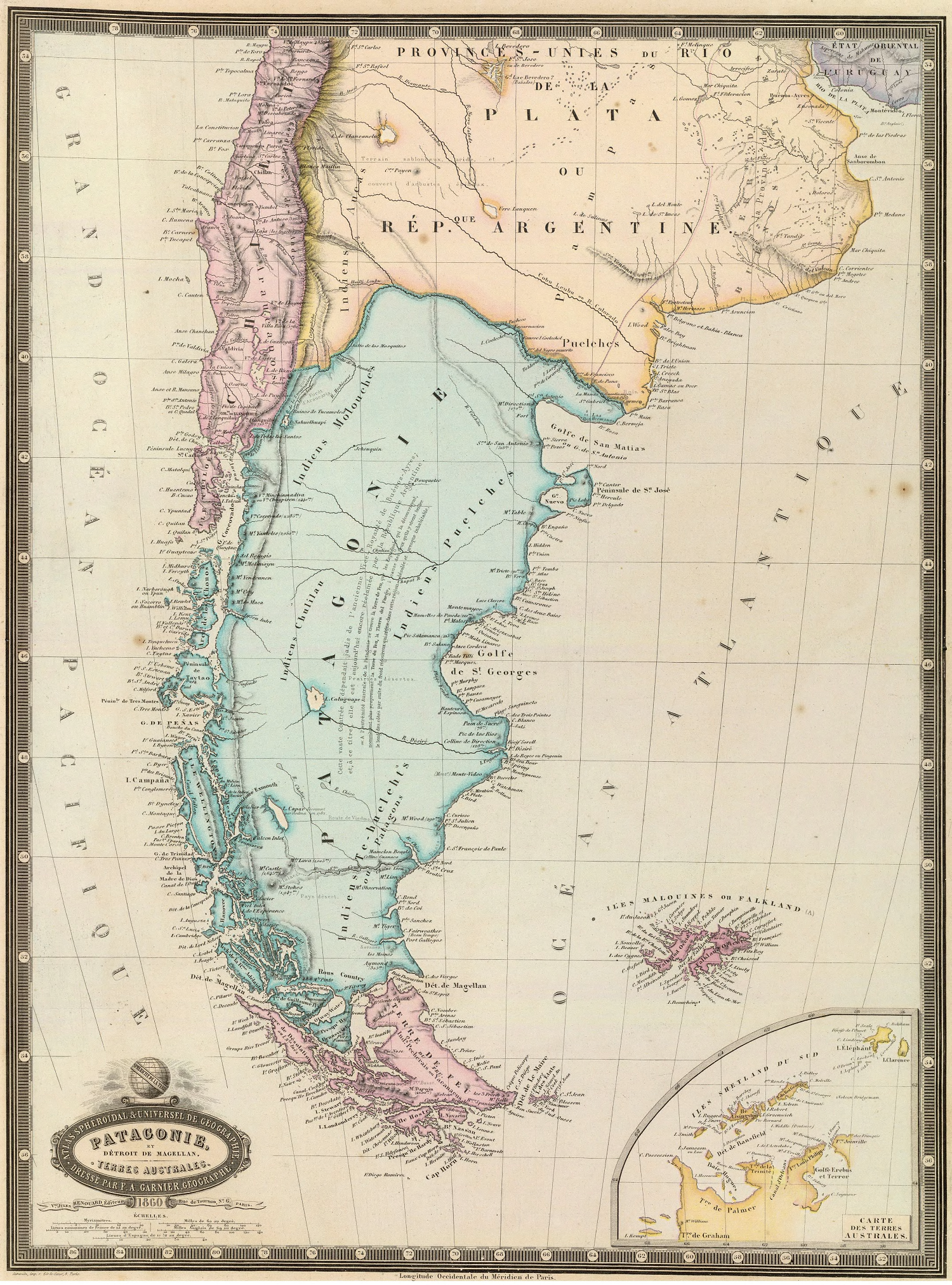 Patagonia Chile Argentina 1862